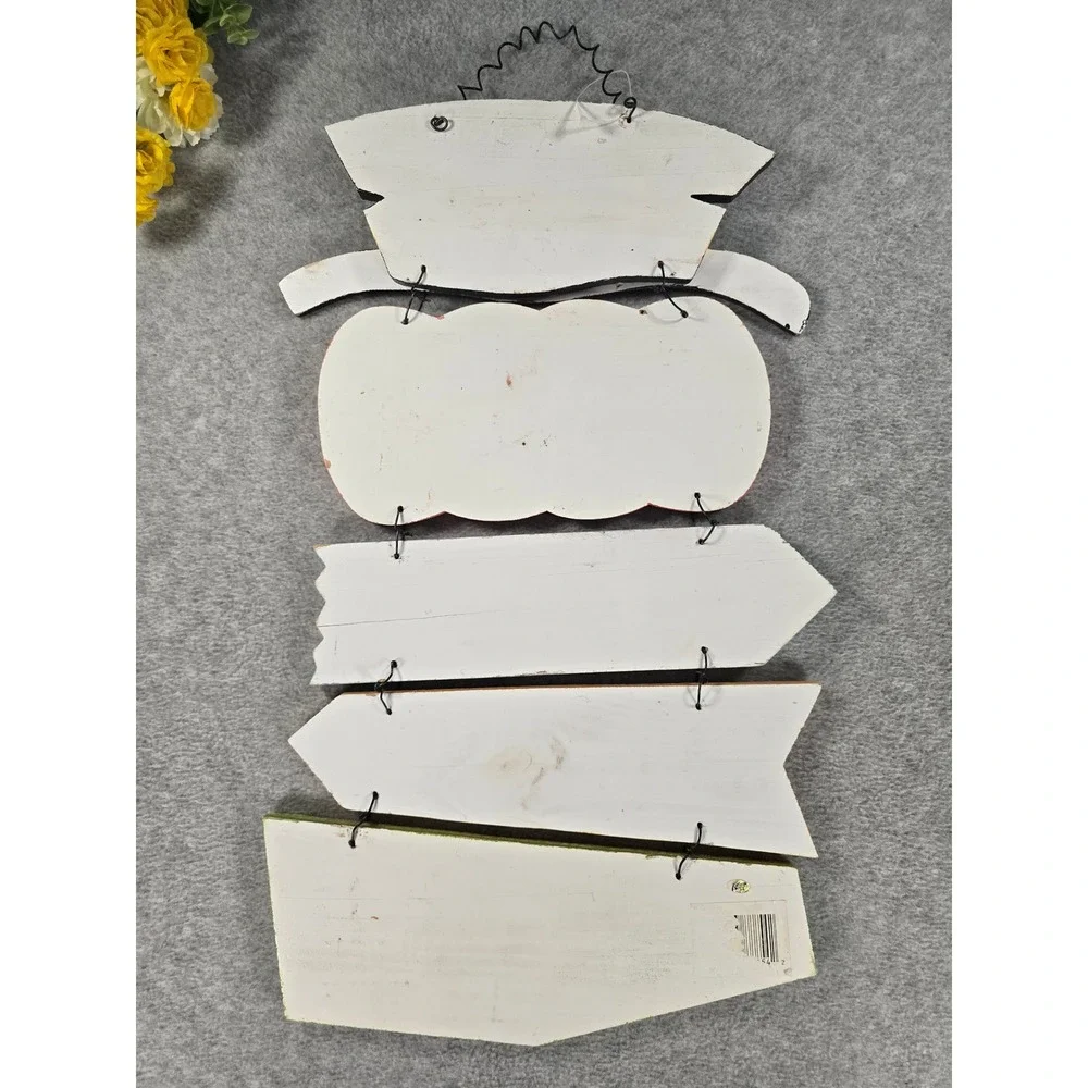 Vintage Y2K Halloween Wall Sign Large Rustic Pumpkin Decor Cottagecore Chic